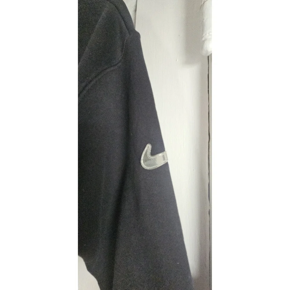 NIKE Swoosh fleece pullover‎ crop hoodie woman XS black
